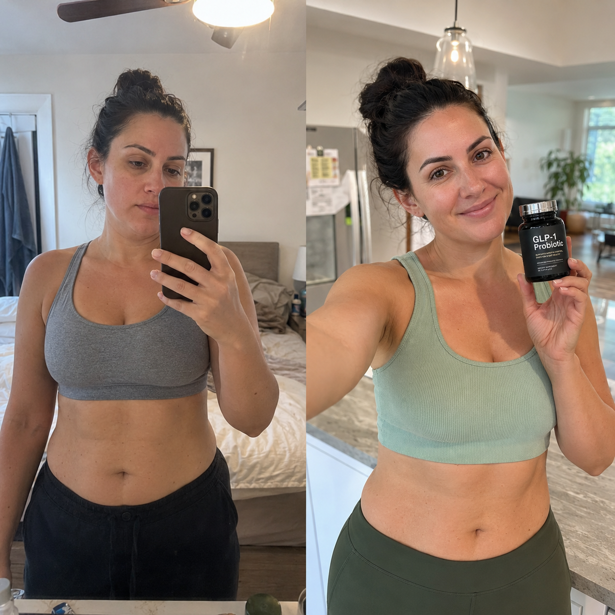 Before and after — Maria, 10 weeks